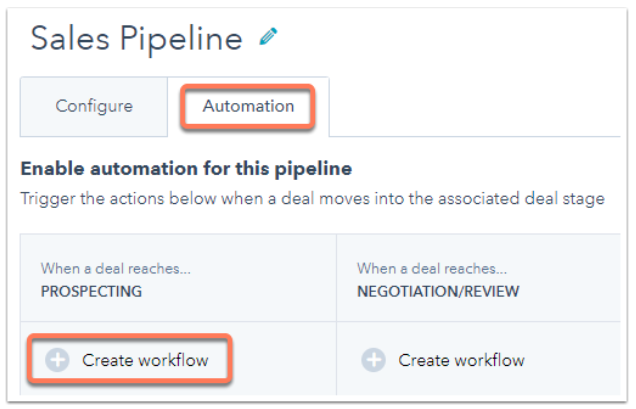 Hubspot Sales Workflow Button