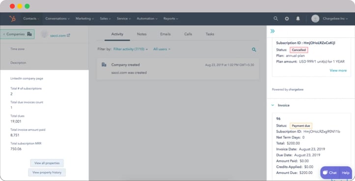HubSpot-Chargebee-Integration