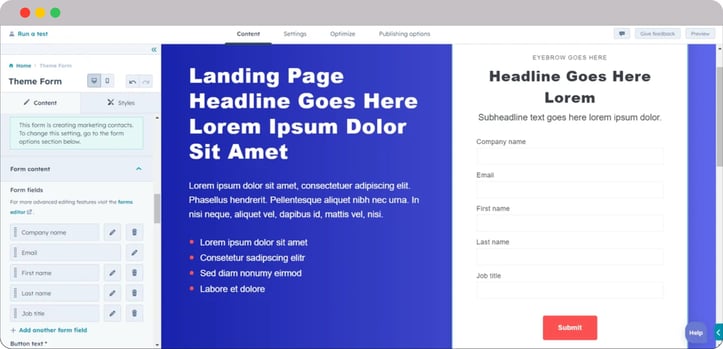 HubSpot-for-logistics-landing-page