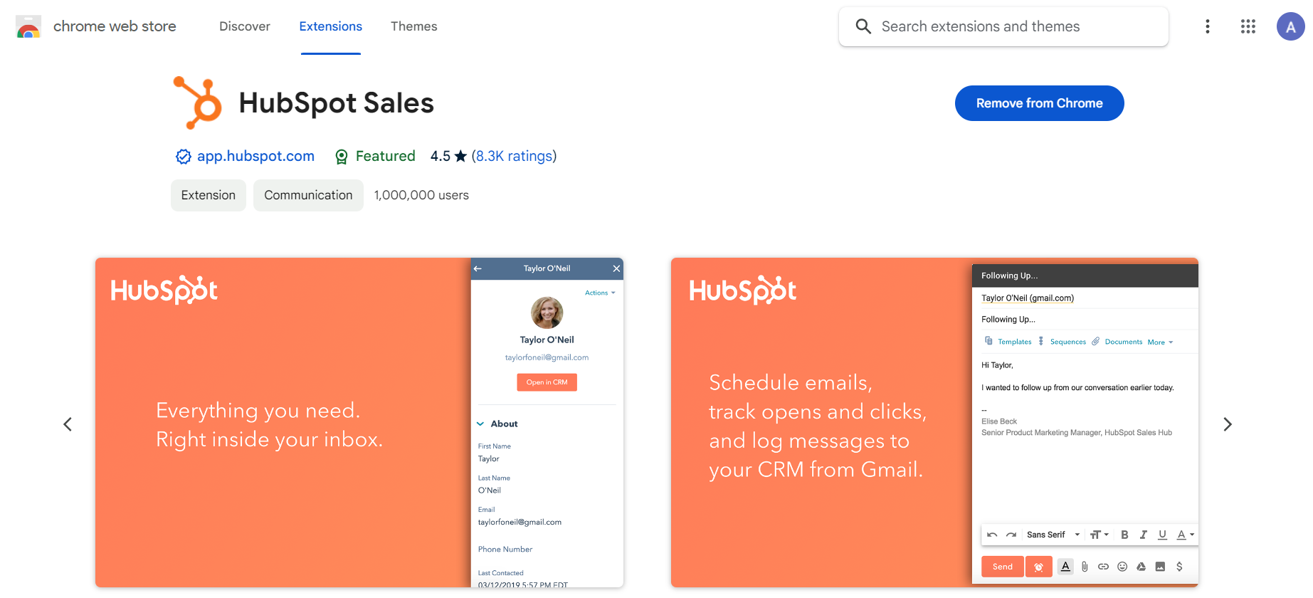 hubspot-sales-chrome-extension