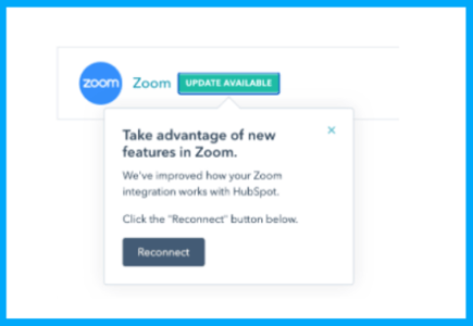 Zoom Hubspot Update